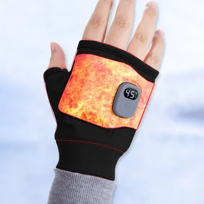 Smart Heated Winter Gloves With Adjustable Heat And LED Display