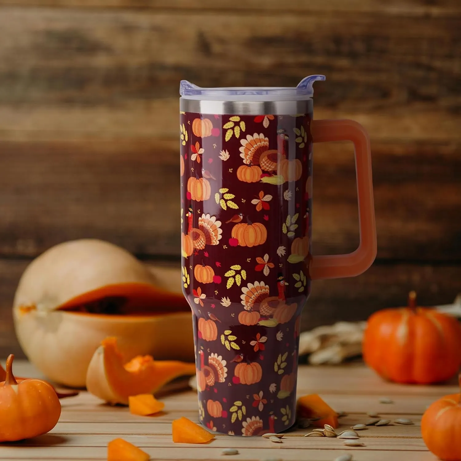 40 oz Christmas Snowman Stainless Steel Insulated Tumbler with Straw