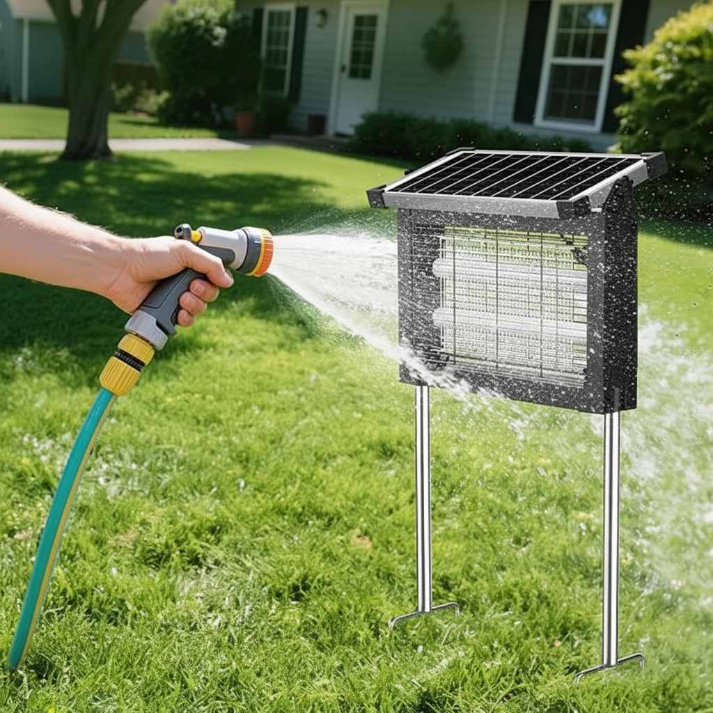 Automatic Solar Powered Bug Zapper For Backyard 