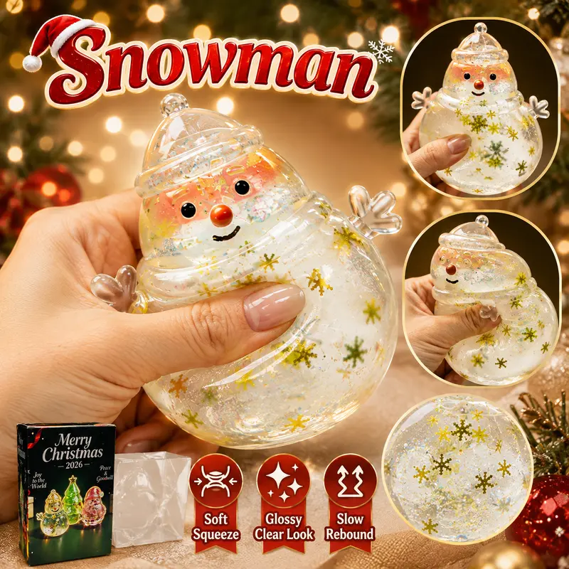 Santa Snowman And Christmas Tree Squishy Toys