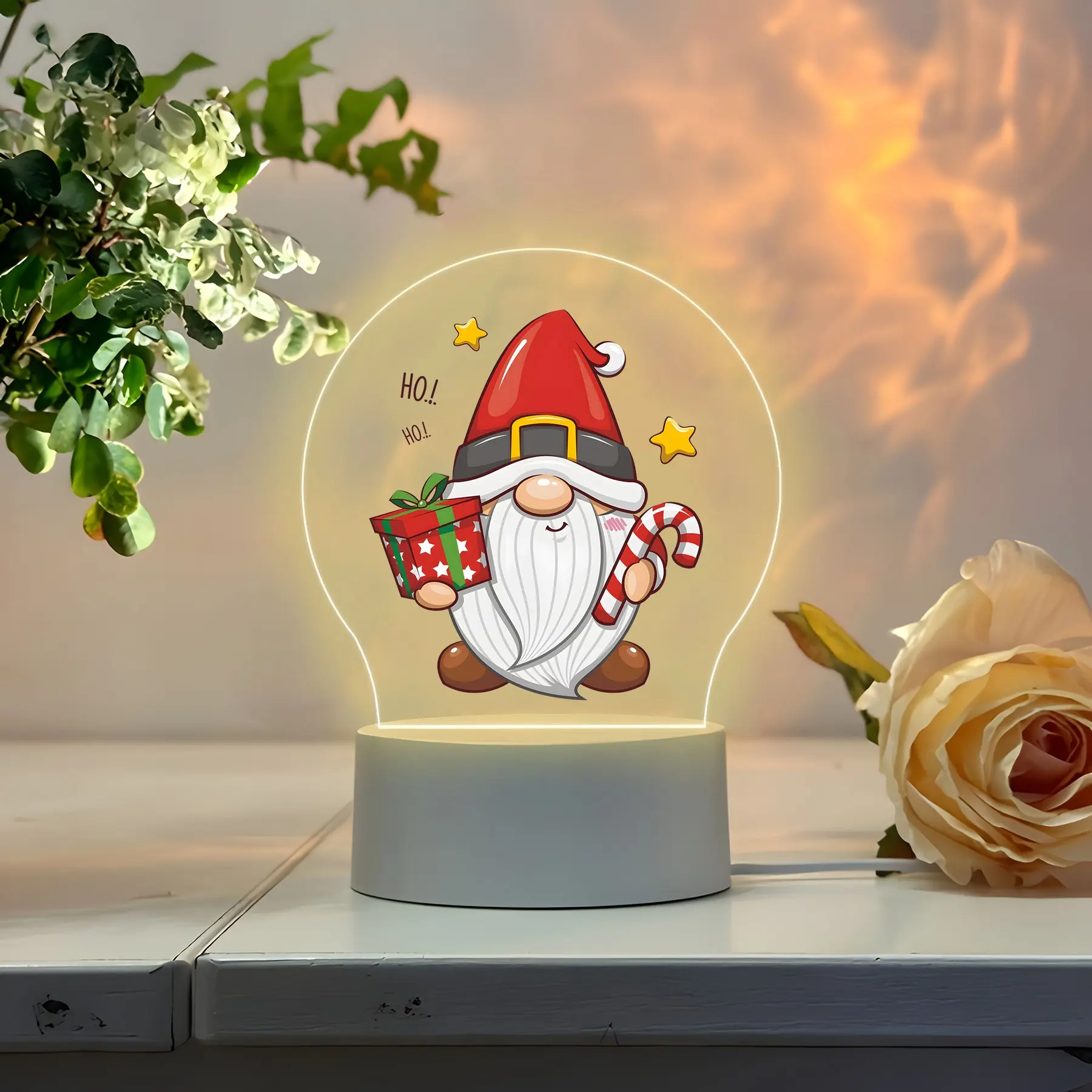 USB Powered Acrylic Christmas Night Light