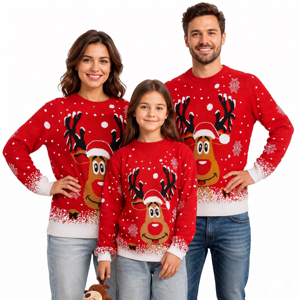 Casual Family Matching Christmas Sweaters 