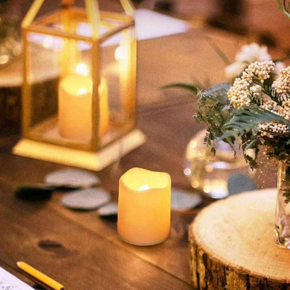 Warm Color Flameless LED Candle Lights For Home Room Decor