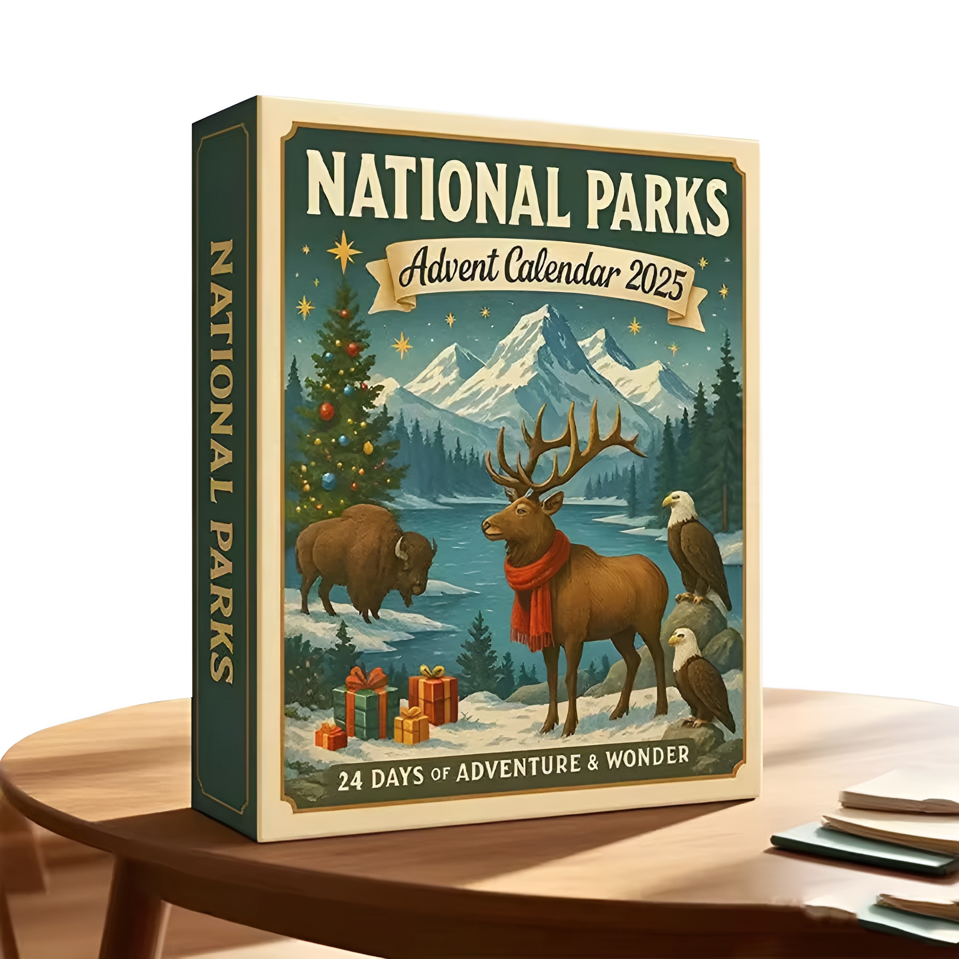 2025 National Parks Advent Calendar with 24 National Park Treasure Ornament