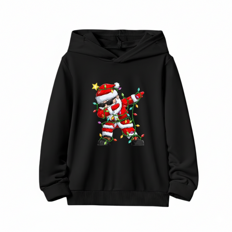 Festive Santa Claus Hoodie For Kids