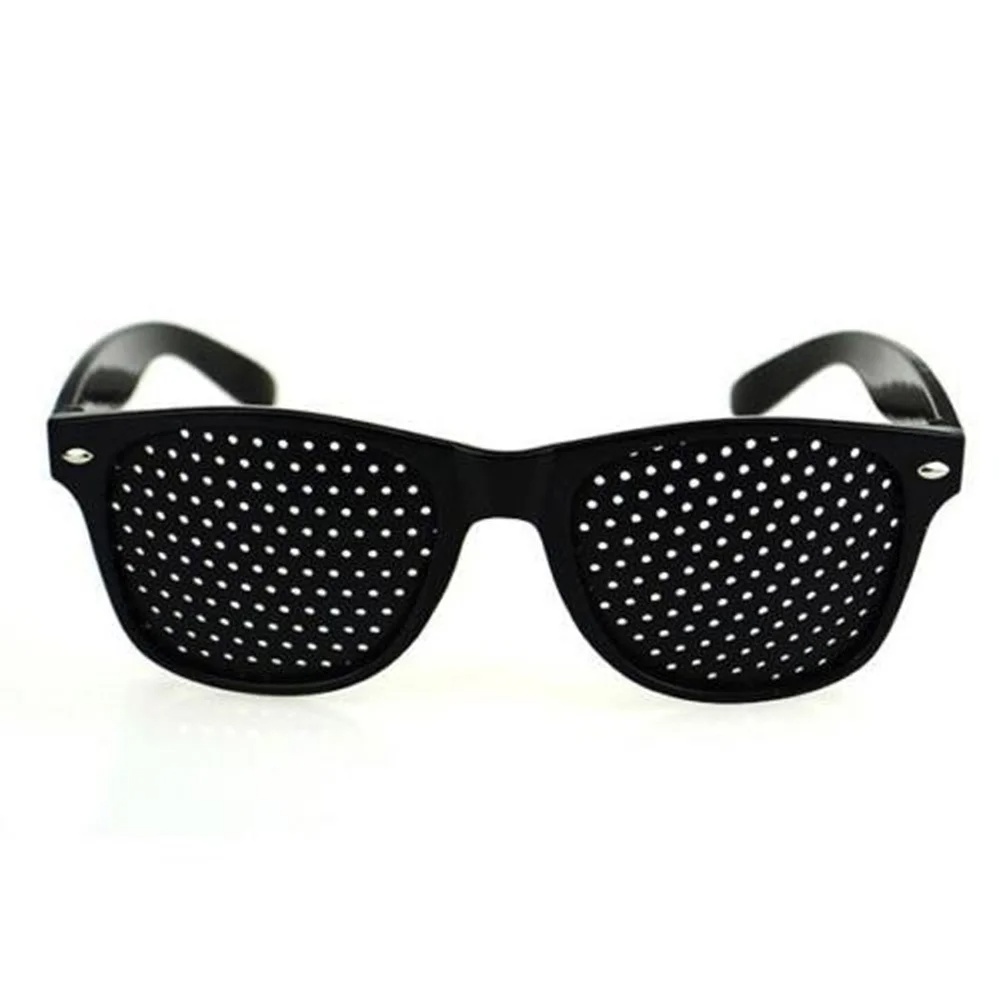 Pinhole Lens Reading Frame Perforated Design Glasses