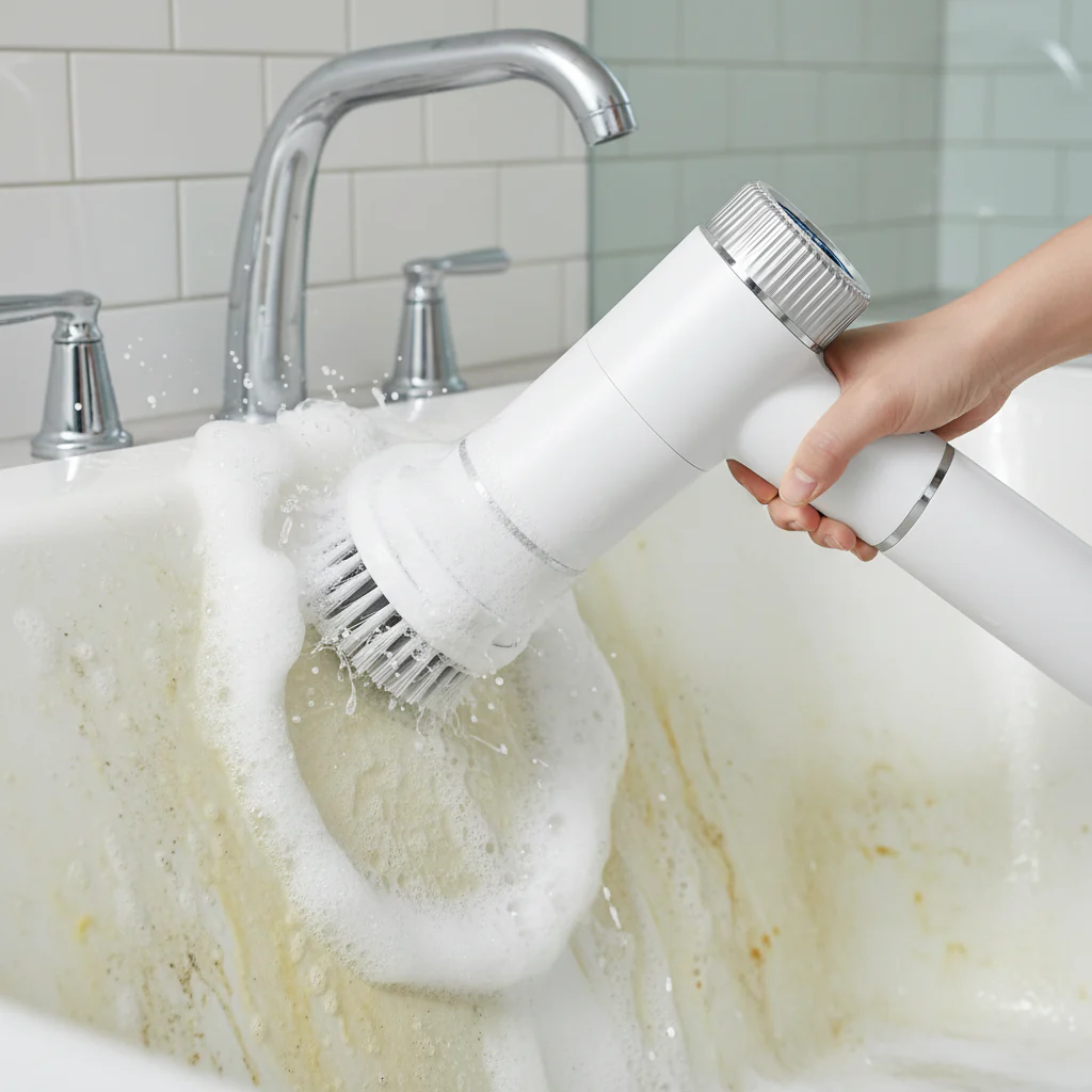 Cordless Electric Spin Scrubber For Home Cleaning 