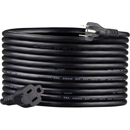 Indoor Extension Power Cord With Flat Plug