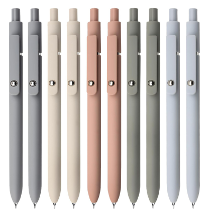 Retractable With Soft Matte Finish Gel Ink Pens