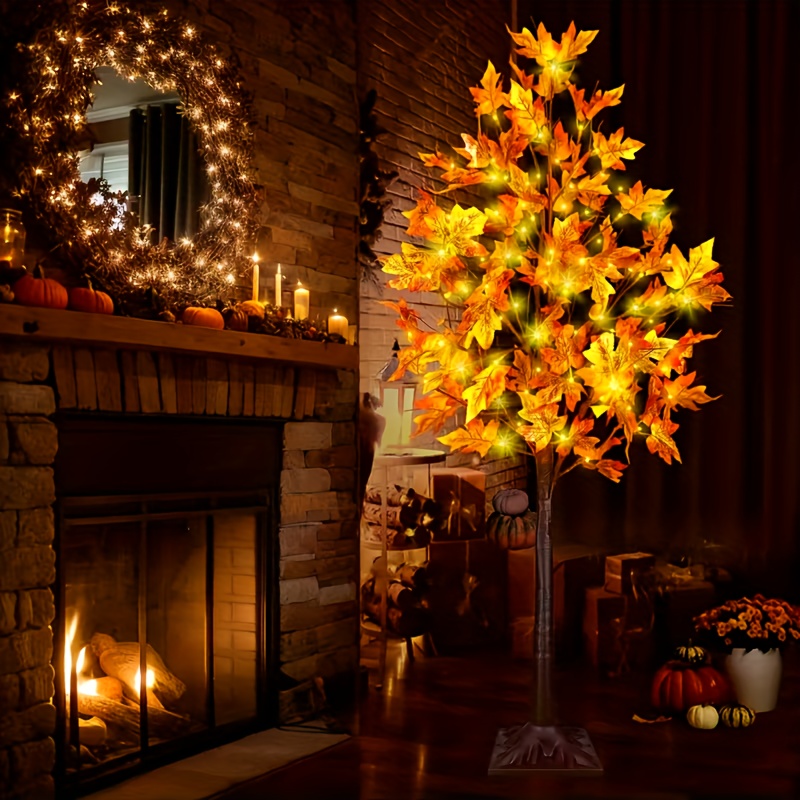 LED Maple Tree for Autumn and Holiday Christmas Decor