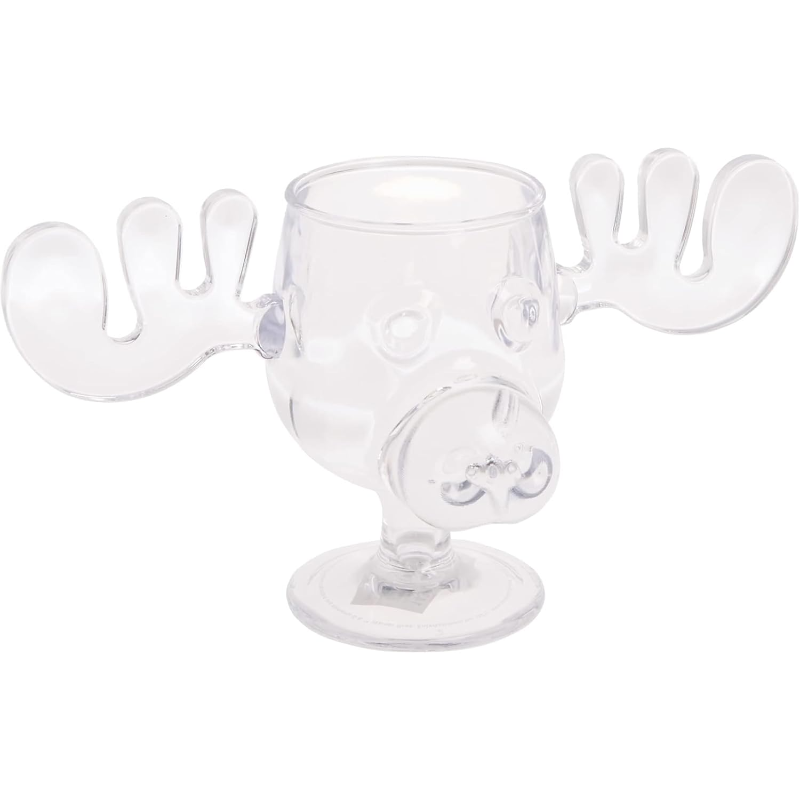 Moose Goblet Christmas Theme Stemmed Cup