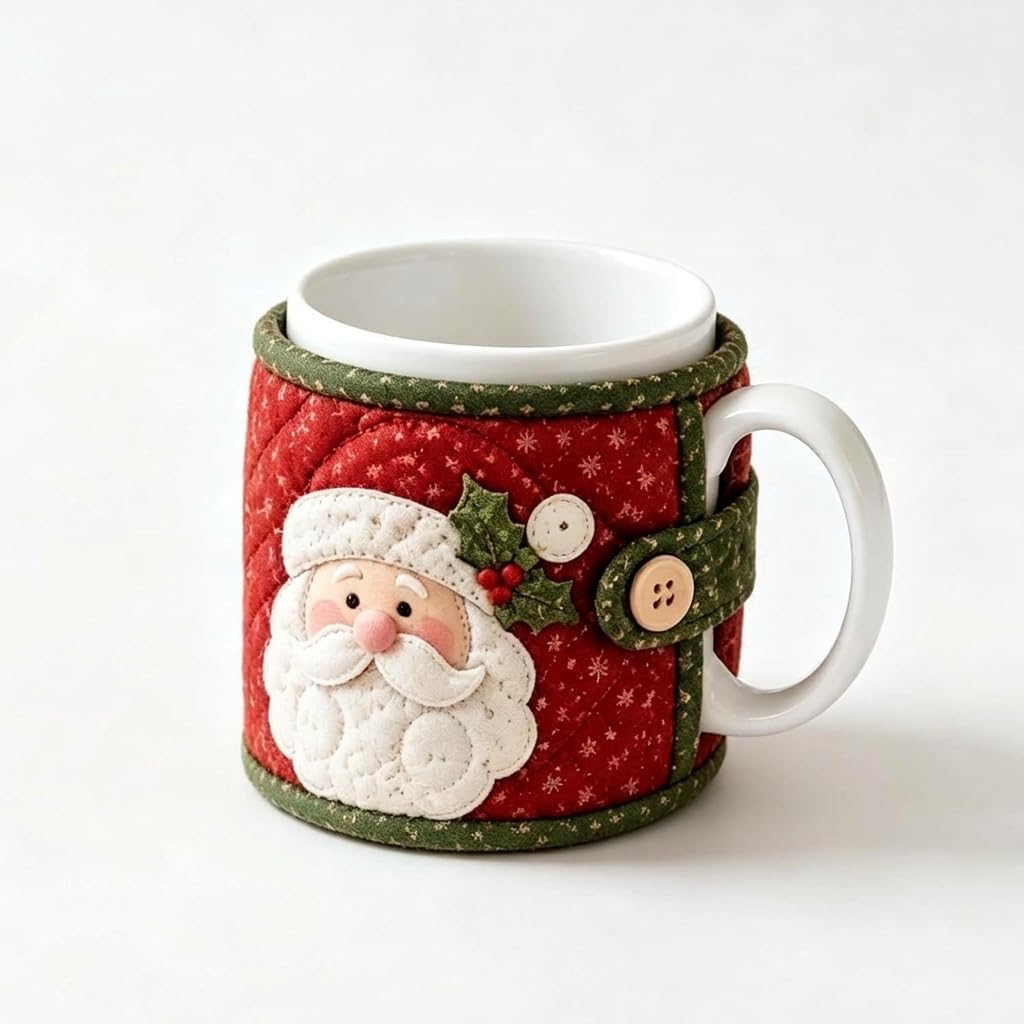 Christmas Quilted Mug Sewing Kit For Men And Women