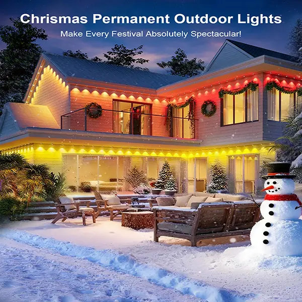Smart Christmas Eave Lights for Outdoor Decor with App and Remote Control