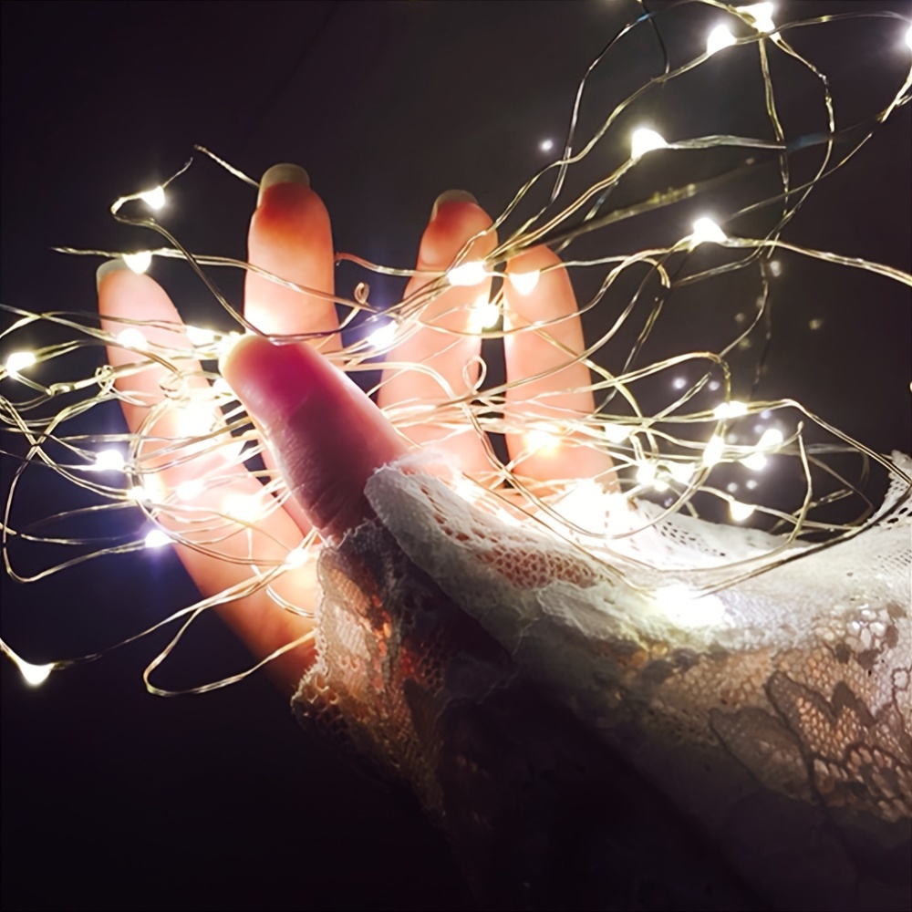 Micro LED Fairy String Lights with Flexible Wire for Indoor and Holiday Decoration