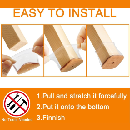 Silicone Chair Caps With Silicone Pades