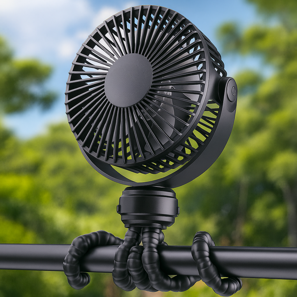 Battery Operated Small Clip On Mini Portable Stroller Fan