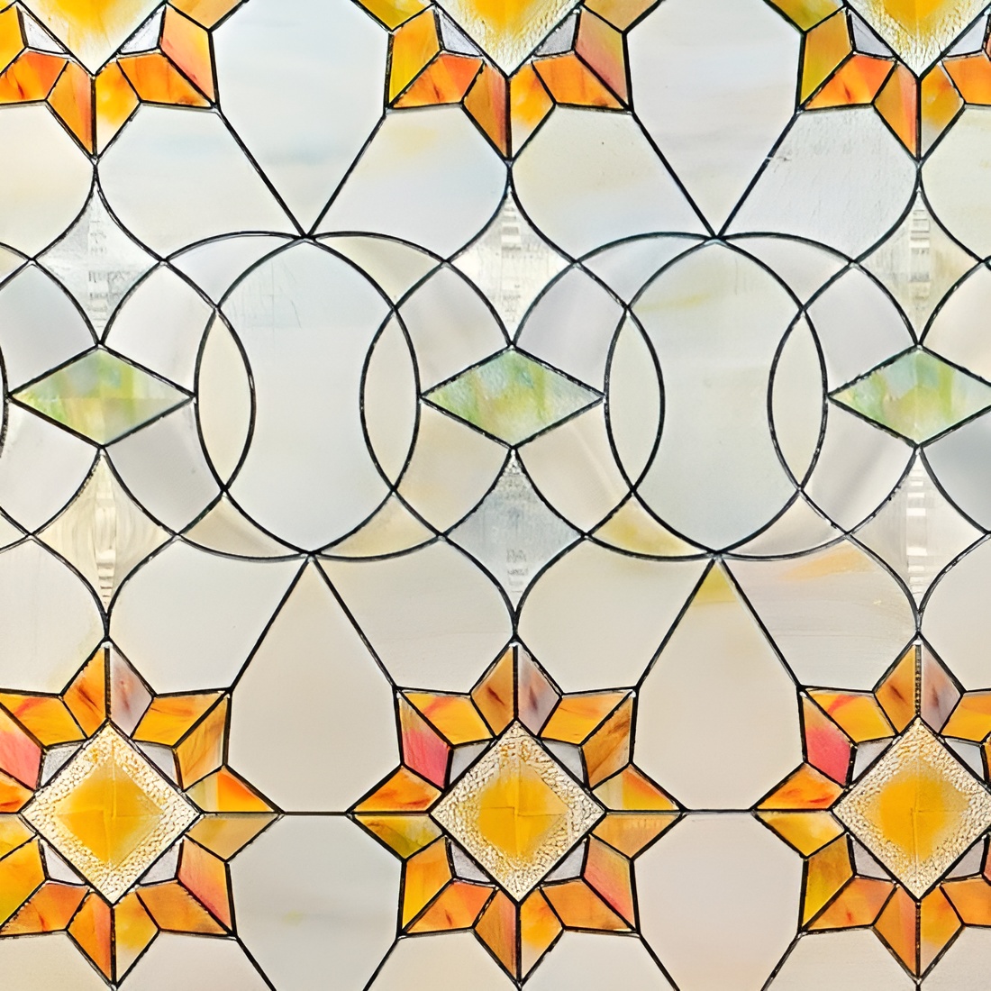 Decorative Stained Glass Window Film Panel