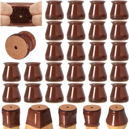 Silicone Chair Caps With Silicone Pades