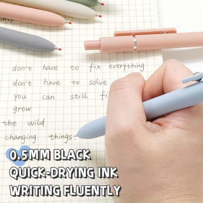 Retractable With Soft Matte Finish Gel Ink Pens