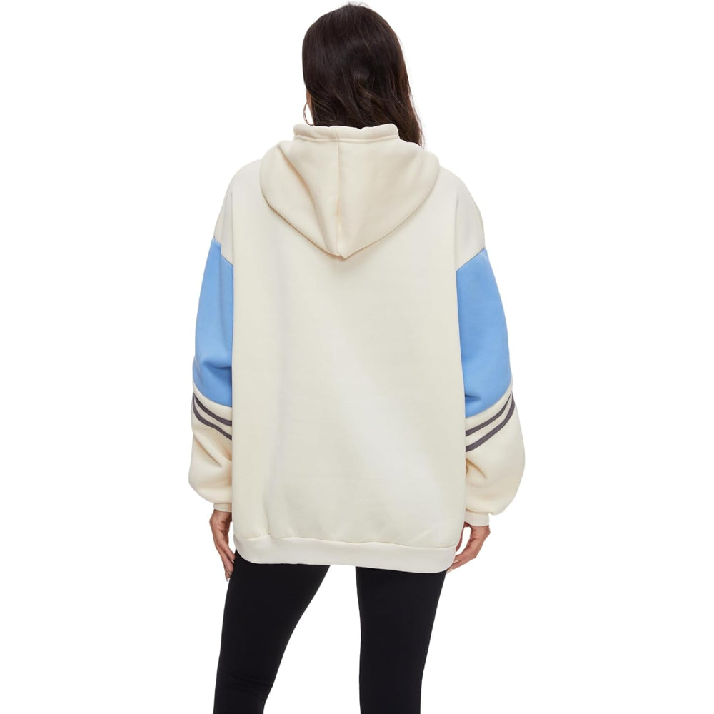 Comfy Hoodie With Bold Letter Print