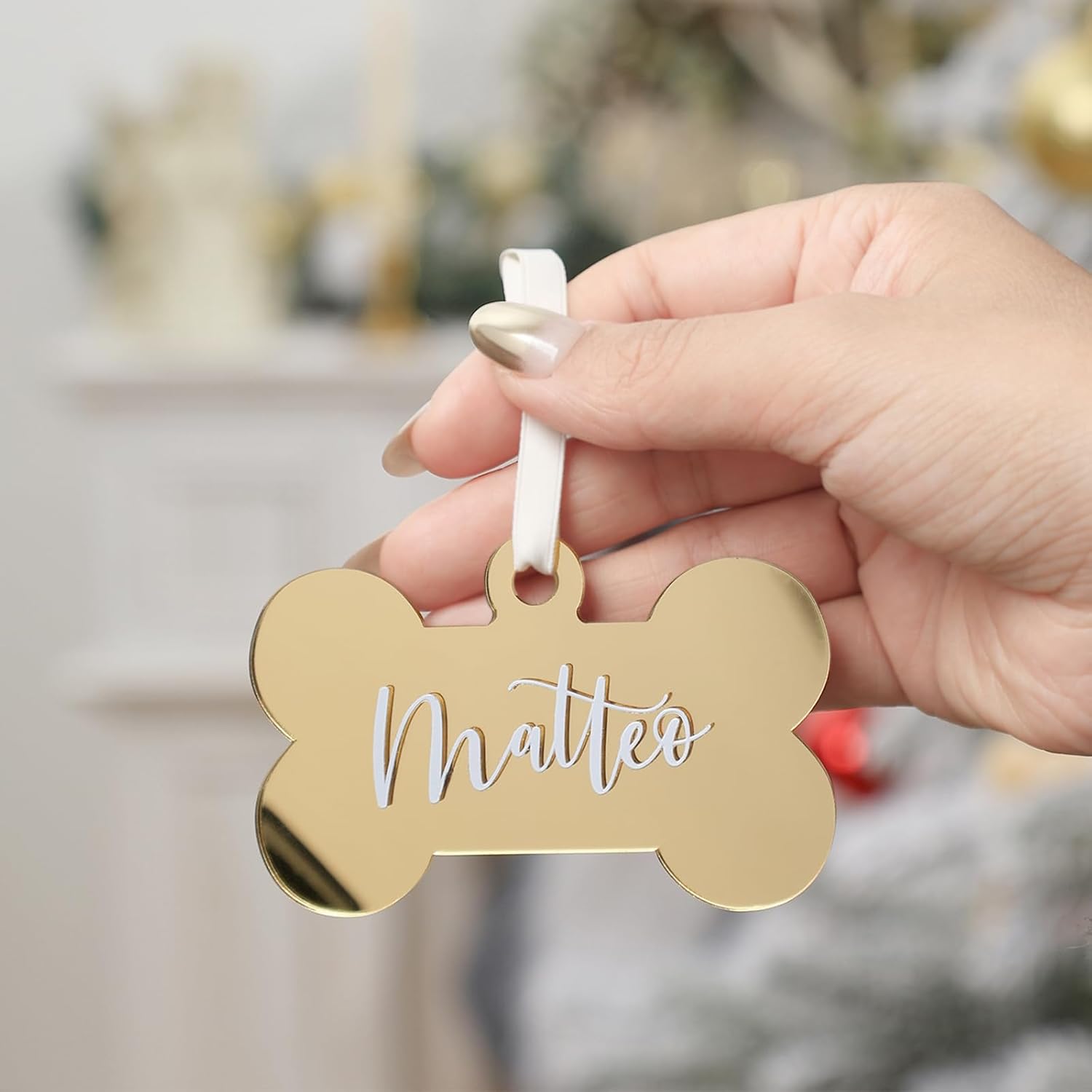 Personalizable Christmas Tree Hanging Ornament Set For Pets