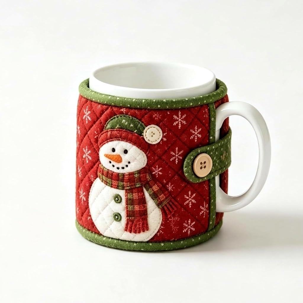 Christmas Quilted Mug Sewing Kit For Men And Women