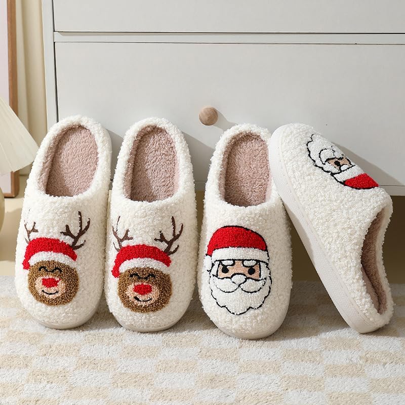Unisex Christmas Memory Foam House Slippers For Indoor and Outdoor