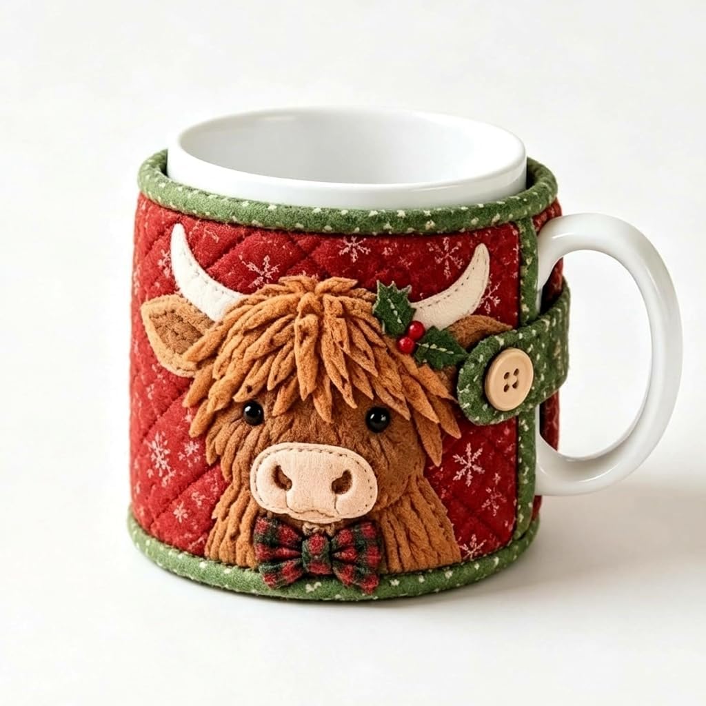 Christmas Quilted Mug Sewing Kit For Men And Women