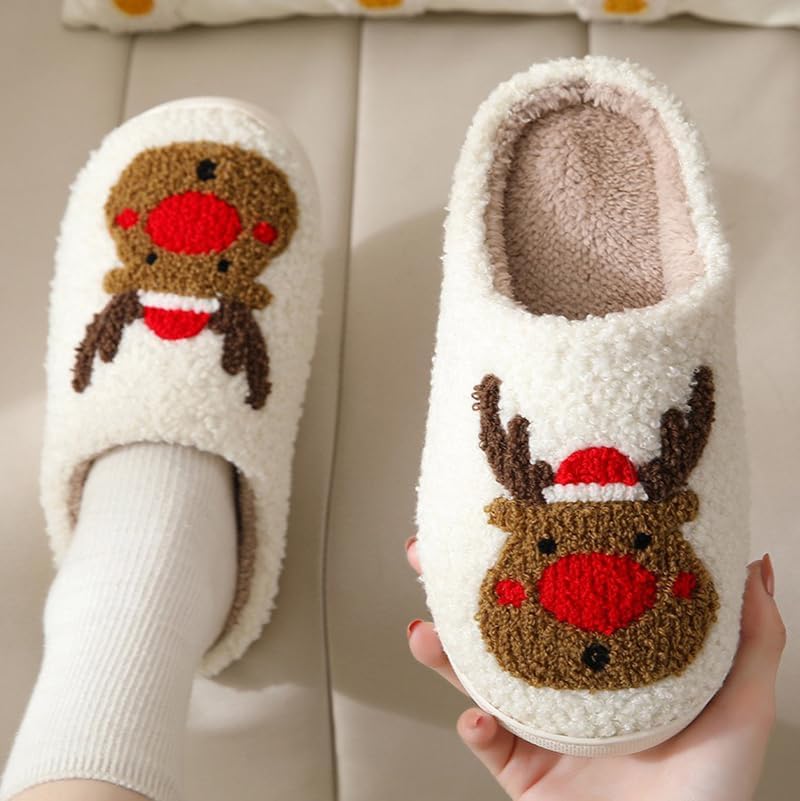 Unisex Christmas Memory Foam House Slippers For Indoor and Outdoor
