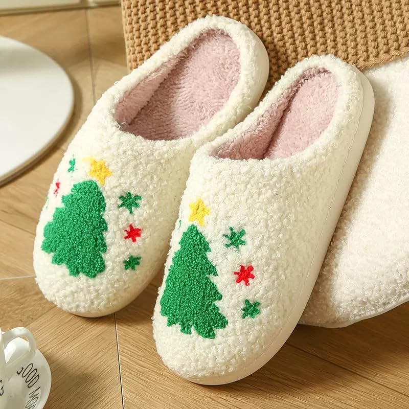 Unisex Christmas Memory Foam House Slippers For Indoor and Outdoor