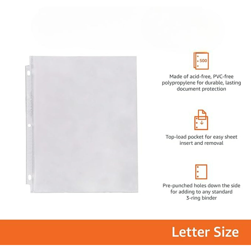 Clear Plastic Sheet Protectors With Transparent Sleeves