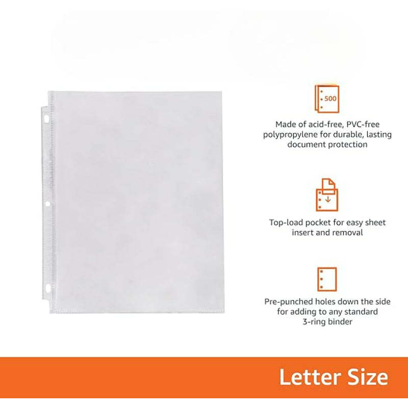 Clear Plastic Sheet Protectors With Transparent Sleeves