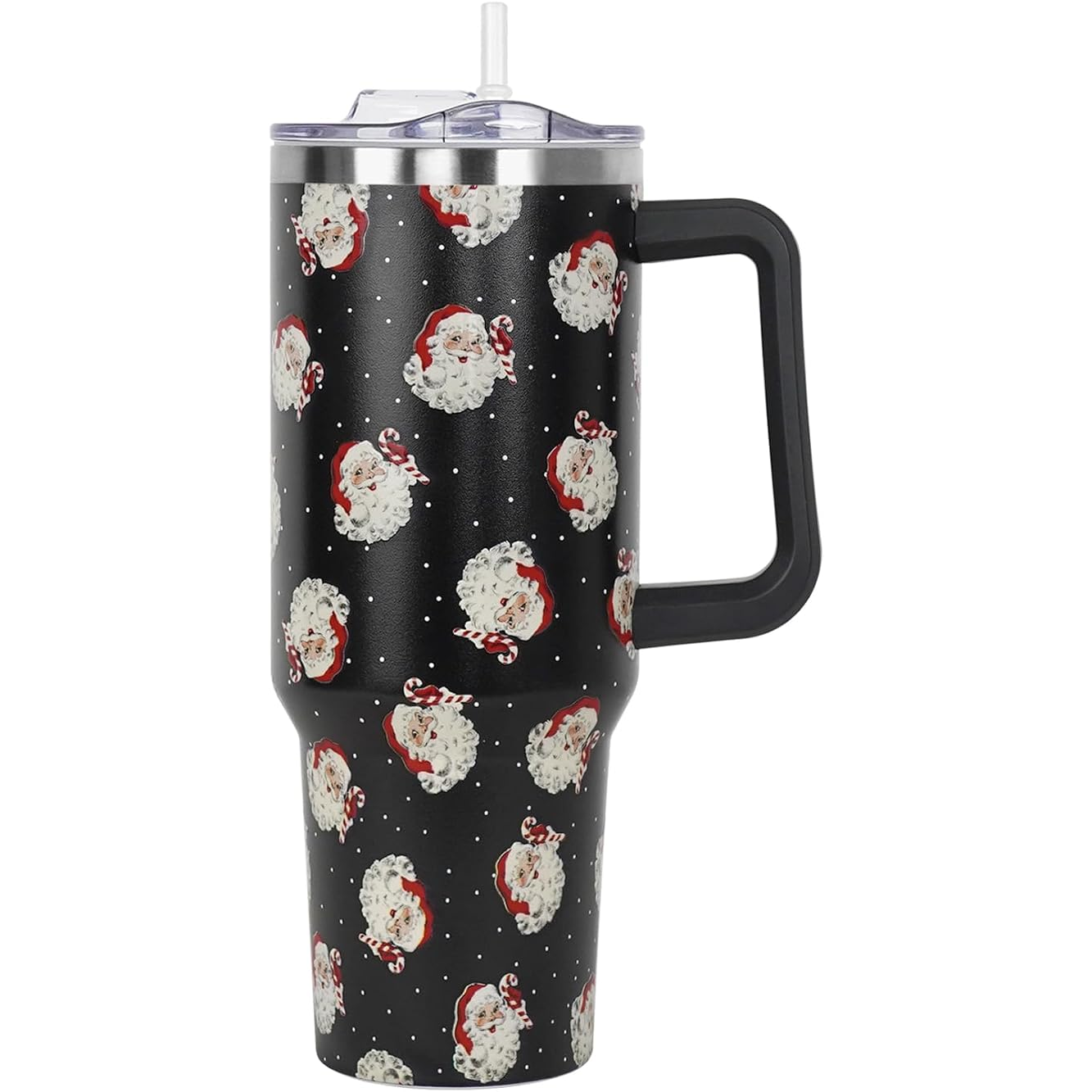 40 oz Christmas Tree Tumbler with Lid and Straw