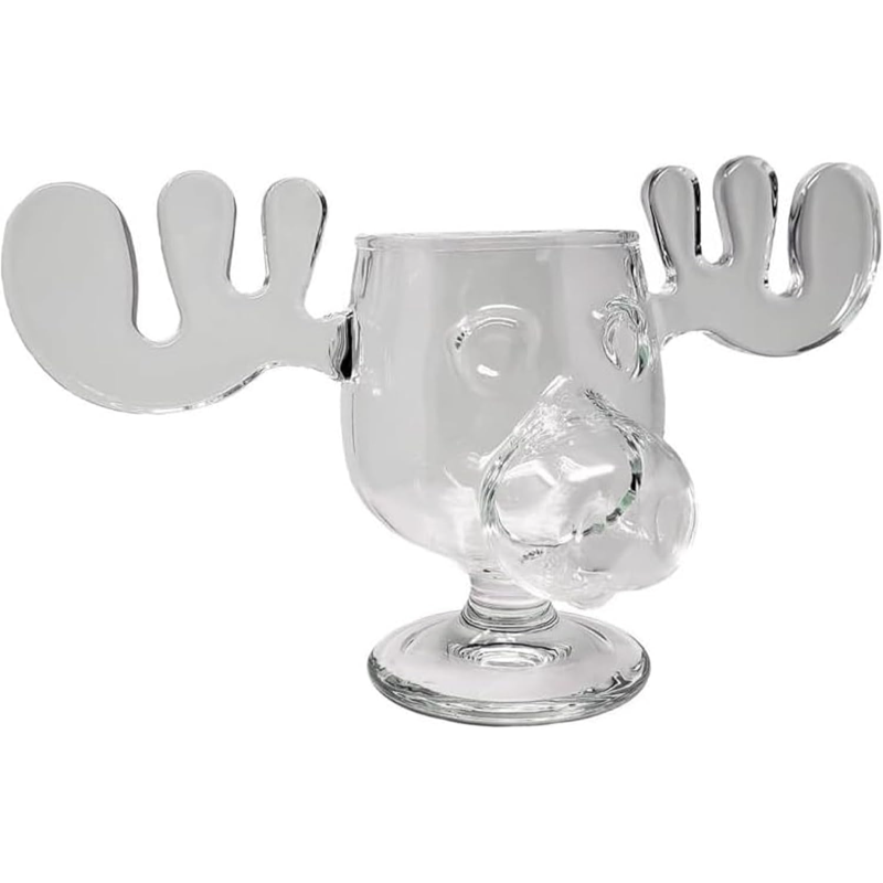 Moose Goblet Christmas Theme Stemmed Cup