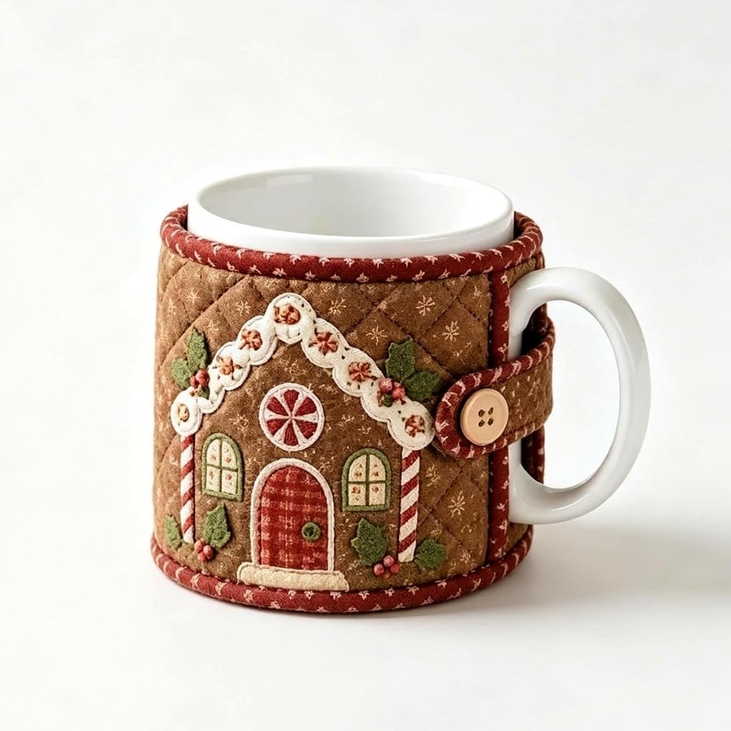 Christmas Quilted Mug Sewing Kit For Men And Women