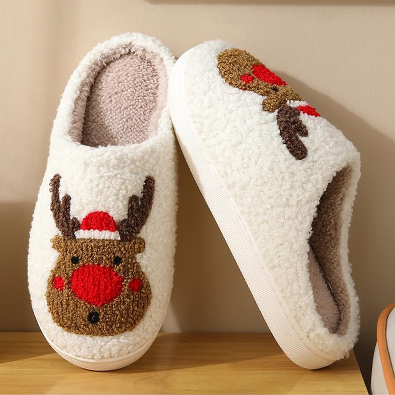 Unisex Christmas Memory Foam House Slippers For Indoor and Outdoor