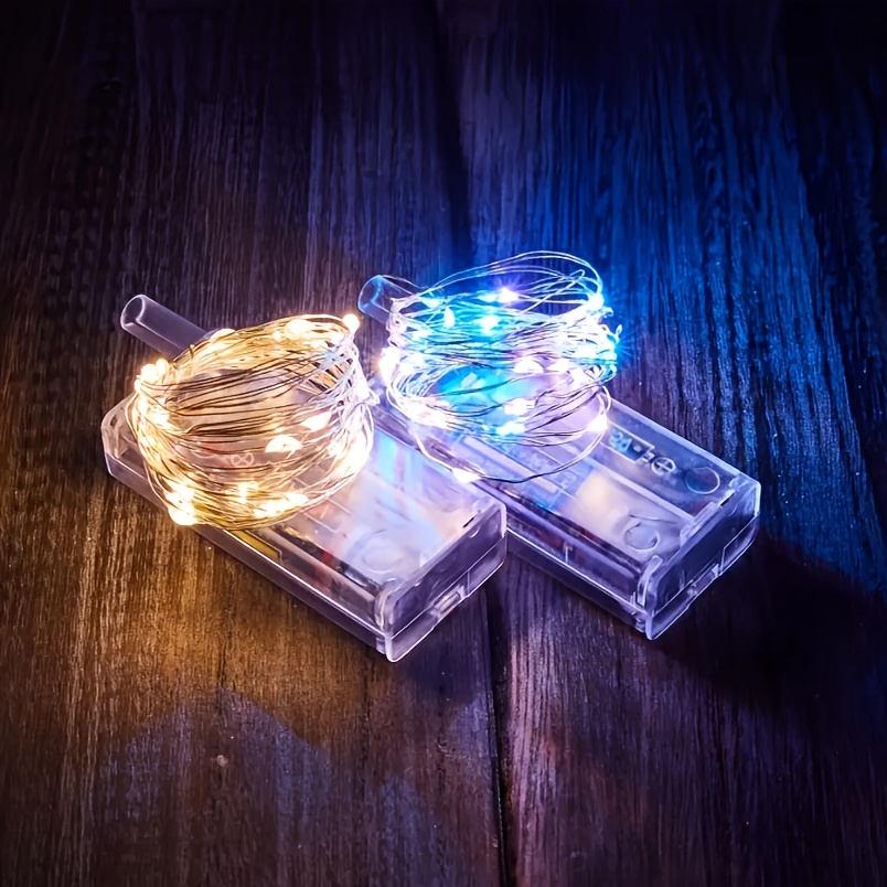 Battery Powered Micro LED String Lights for Holiday and Party Decor