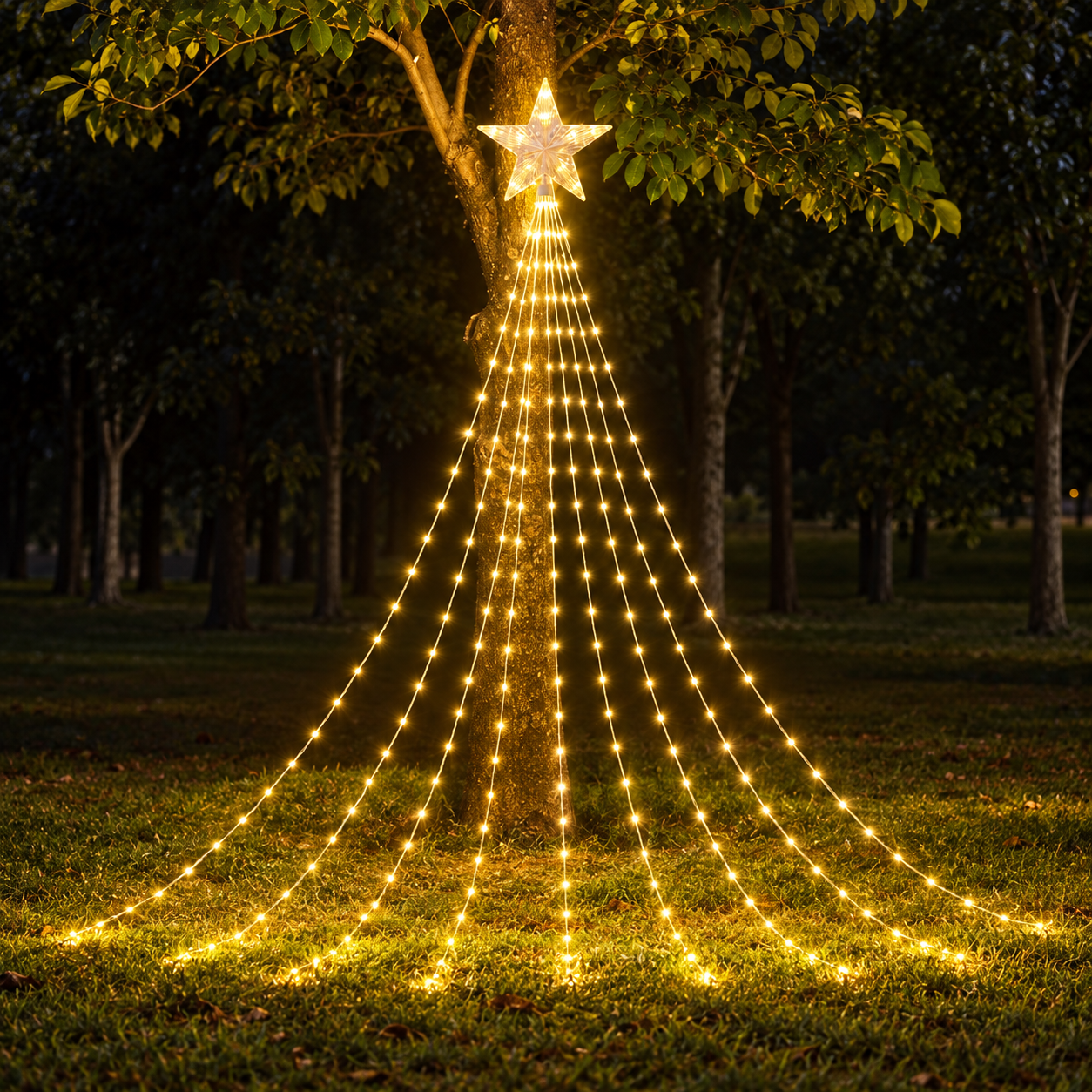 Star Curtain String Lights For Room Wedding And Party Decor