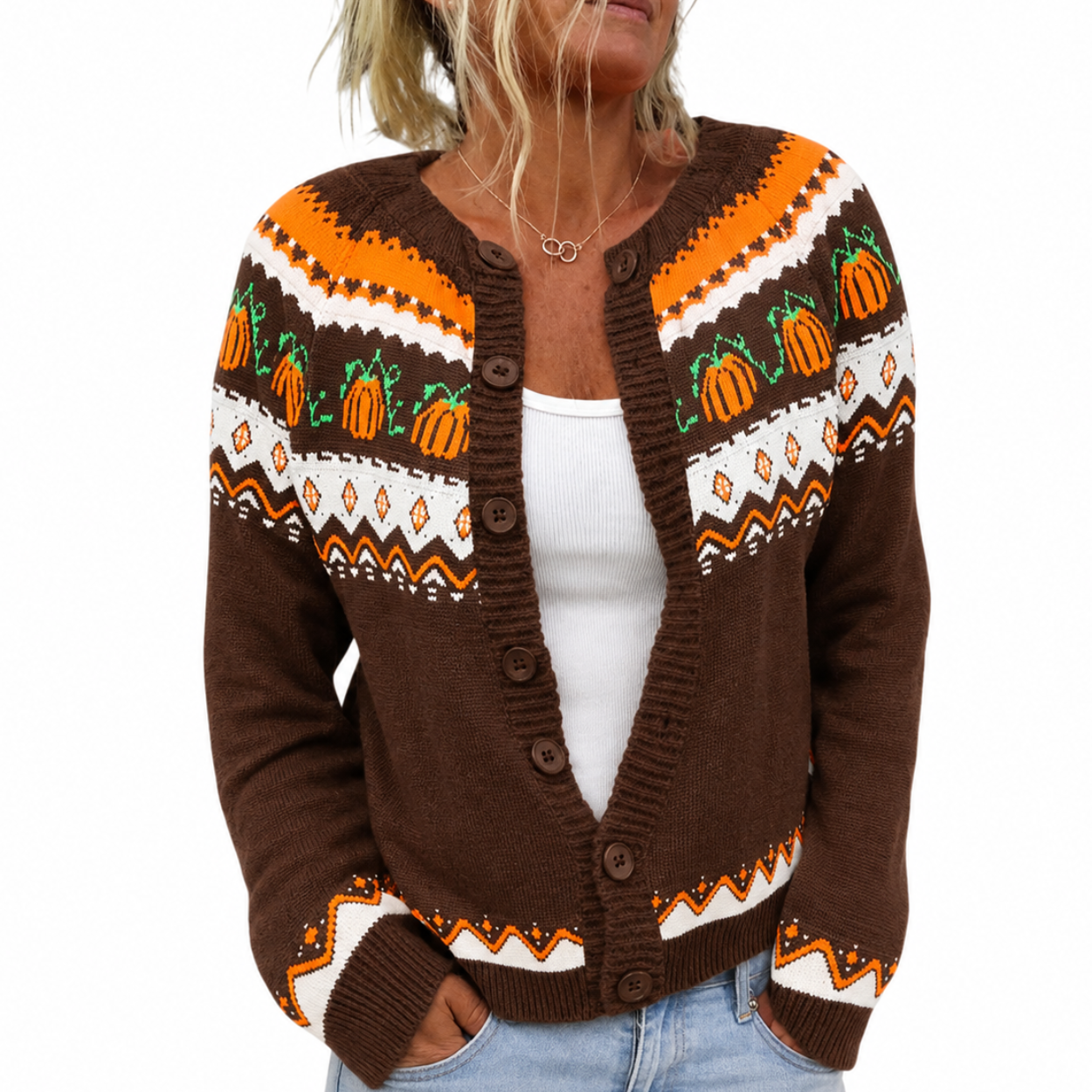 Christmas Knit Cardigan Sweater For Women 
