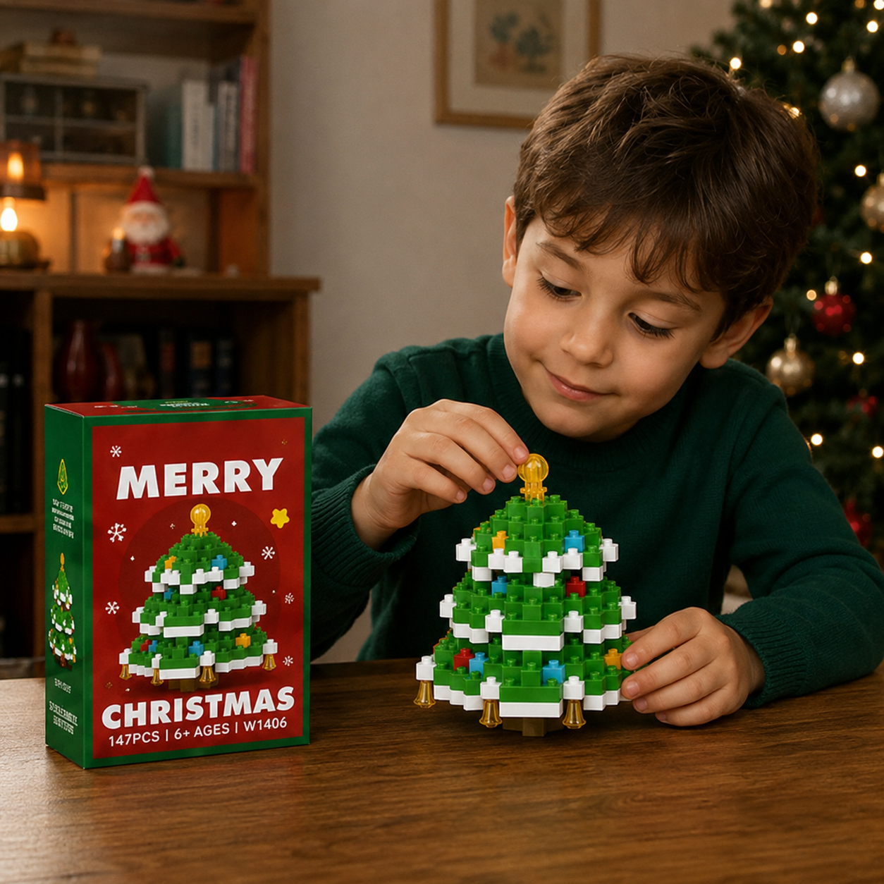 147 Pieces Christmas Tree Building Blocks Set For Kids
