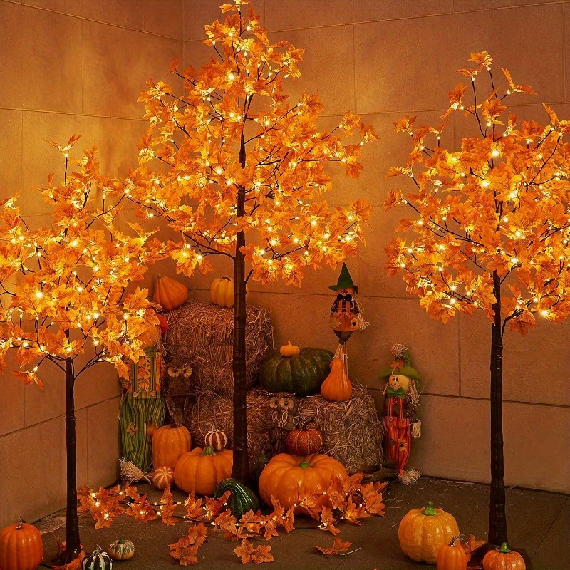 LED Maple Tree for Autumn and Holiday Christmas Decor