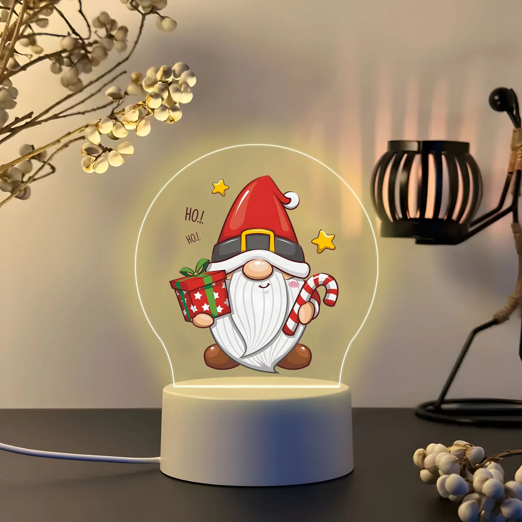USB Powered Acrylic Christmas Night Light