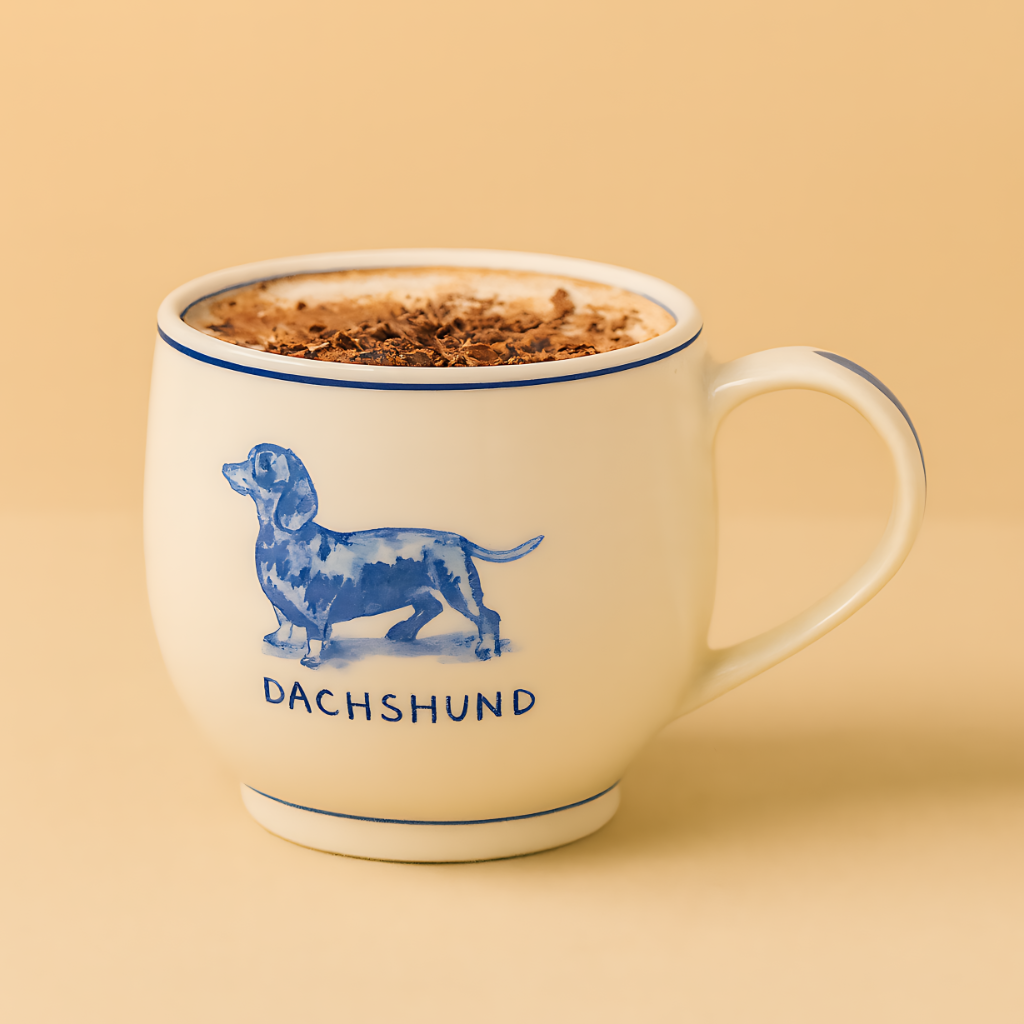 Stoneware Dog Coffee Mug