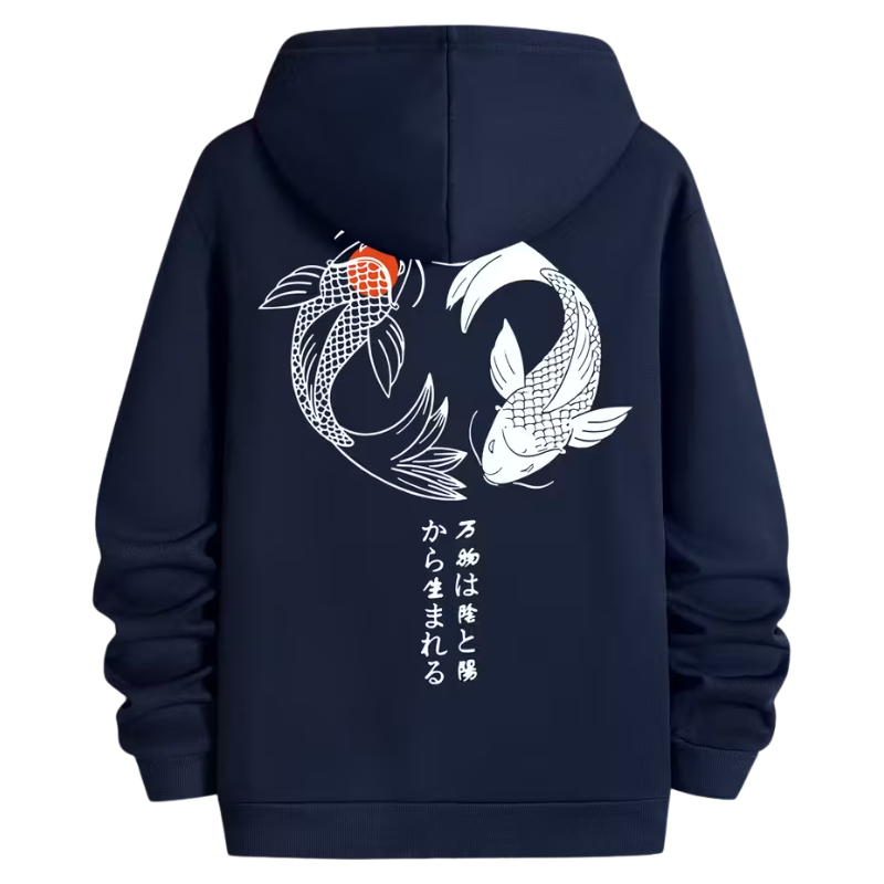 Spring And Autumn Season Printed Hoodie