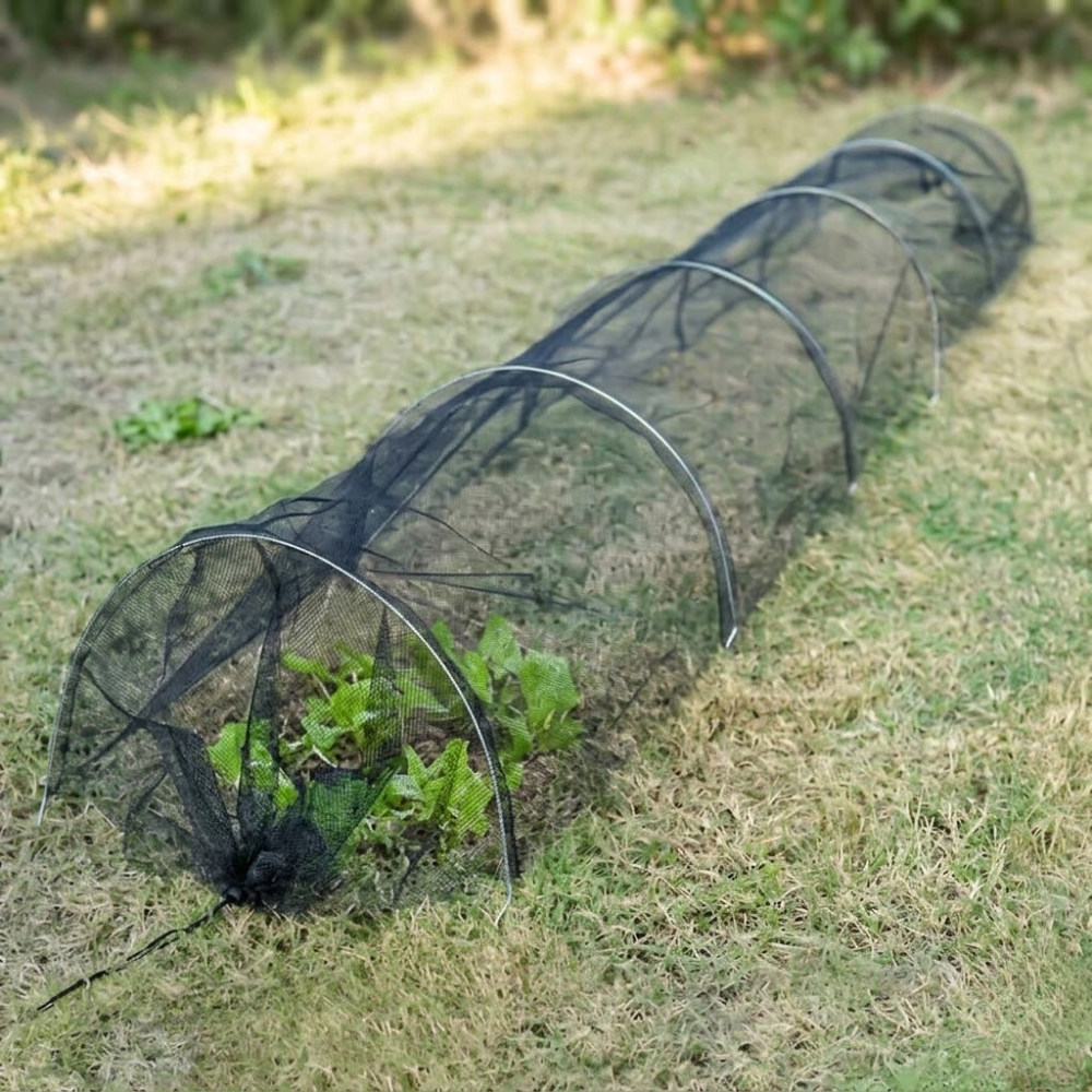 10ft 2-In-1 Portable Greenhouse And Garden Frost Tunnel Shade Net - Quick Release, Provides Shade And Heat