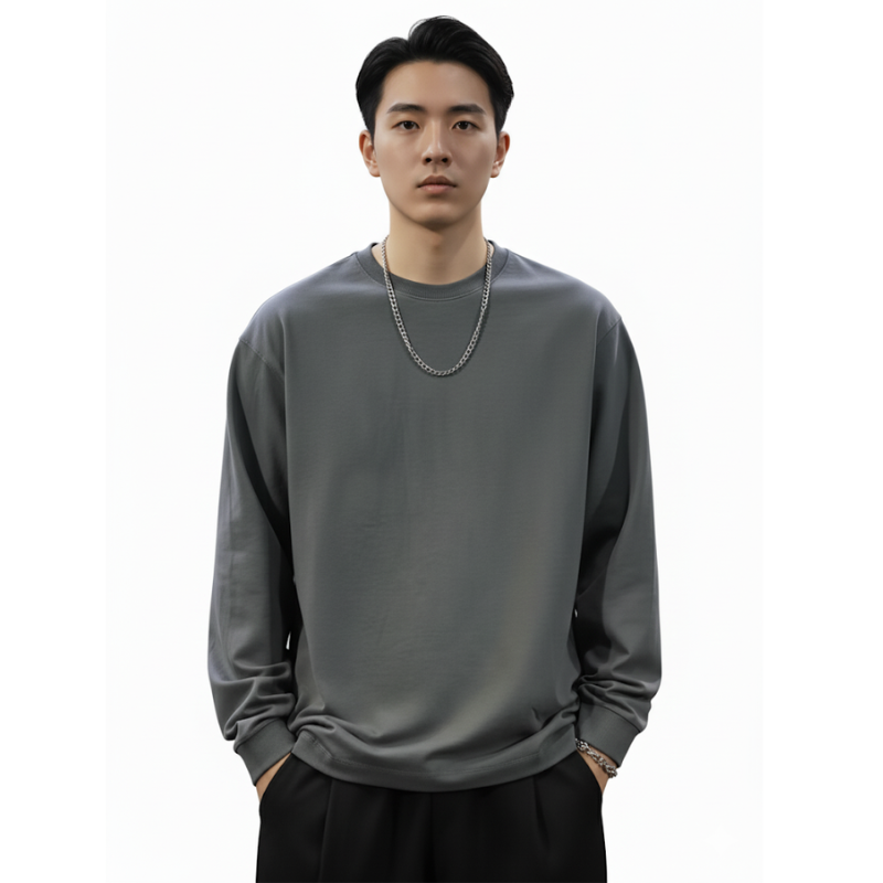 Men Heavyweight Long Sleeve  Sweatshirts