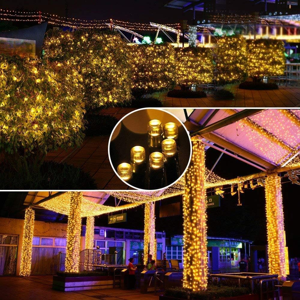 Solar String Lights 39FT 100 LED Waterproof Outdoor Lights