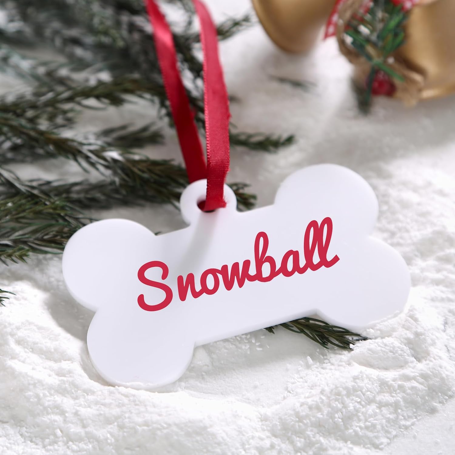 Personalizable Christmas Tree Hanging Ornament Set For Pets