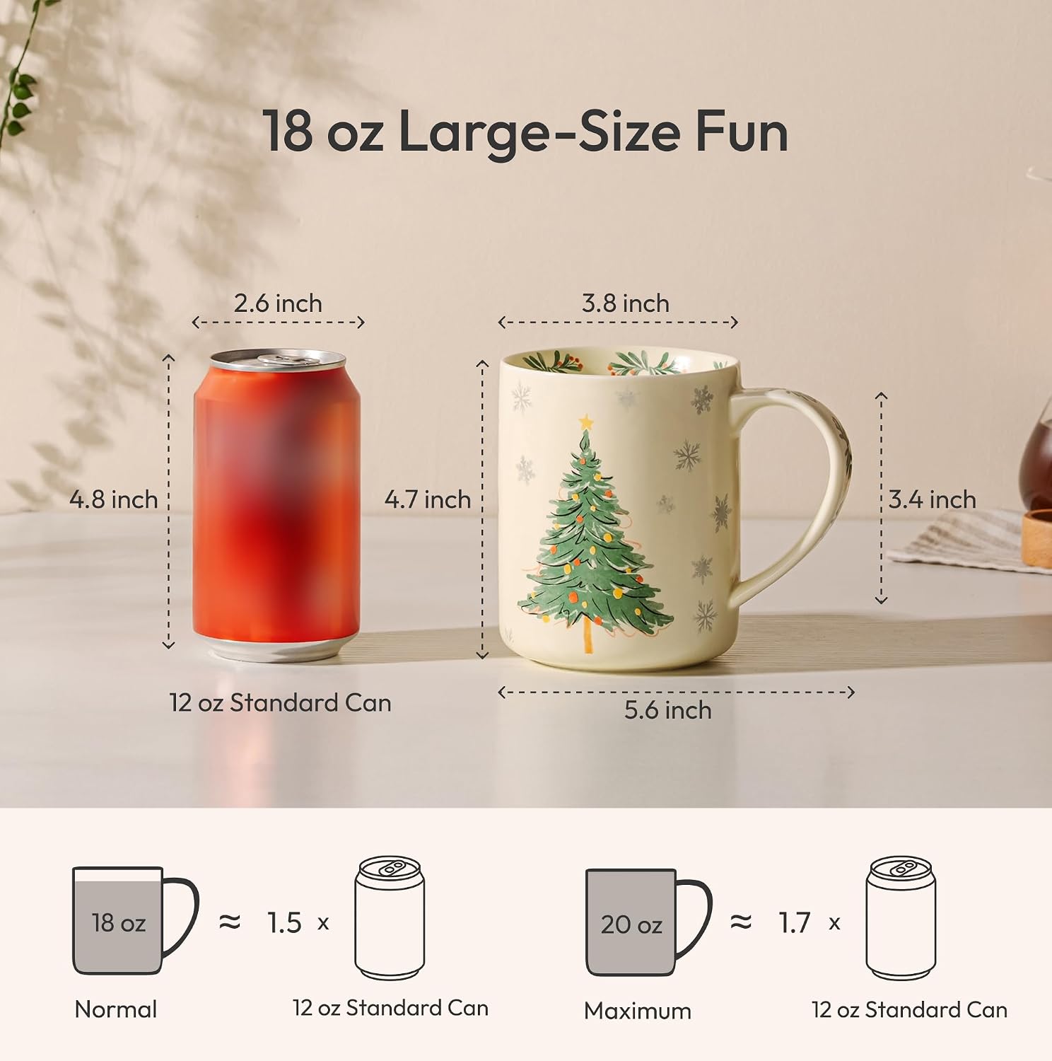 18 Oz Large Coffee Mug For Men And Women