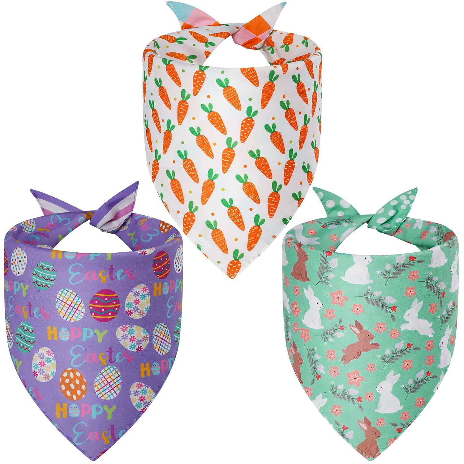 3 Pieces Christmas Dog Bandanas For Dogs